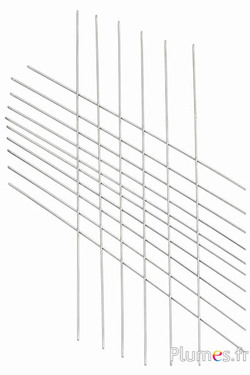Metallstift - Ø 0,2 mm, Länge 37 cm - silberfarben